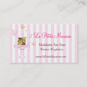Petit carte de visite de Macaron de La