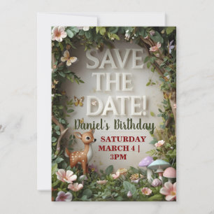 Petit Cerf tacheté Bois Anniversaire Sauvons la da