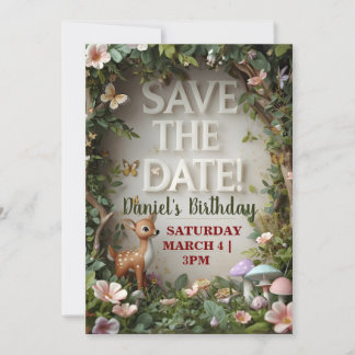 Petit Cerf tacheté Bois Anniversaire Sauvons la da