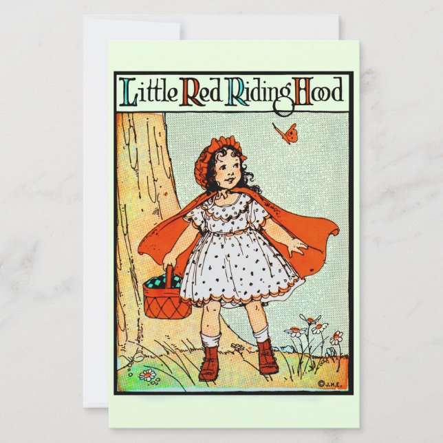 Petit Chaperon Rouge Vintage Mignon (Devant)