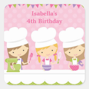 Petit Chef Cuisinier Stickers Anniversaire
