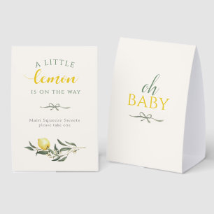 Petit Citron Signe de Faveur de Baby Shower Sage