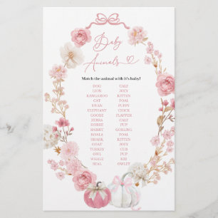 Petit Citrouille blanc et rose Bébé Animaux Jeu