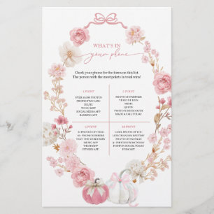 Petit Citrouille blanc et rose Ce qu'il y a dans v