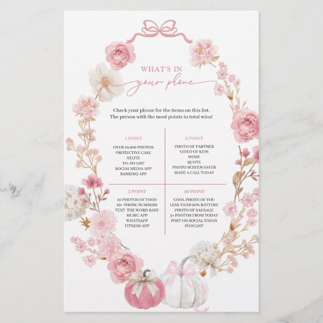 Petit Citrouille blanc et rose Ce qu'il y a dans v (Devant)