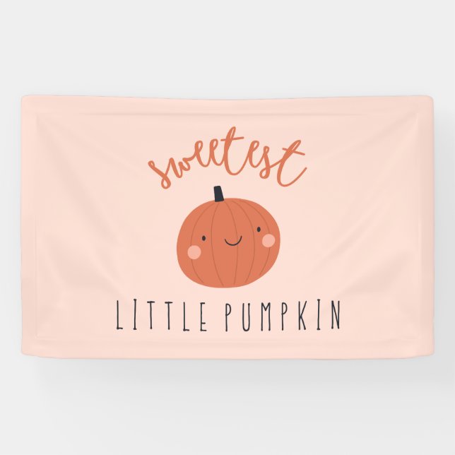 petit citrouille doux mignon Gros panneau bannière (Horizontal)