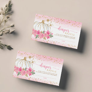 Petit Citrouille Floral Baby Girl Déchets Carte Ra