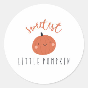 petit citrouille mignon et doux Stickers & Étiquet