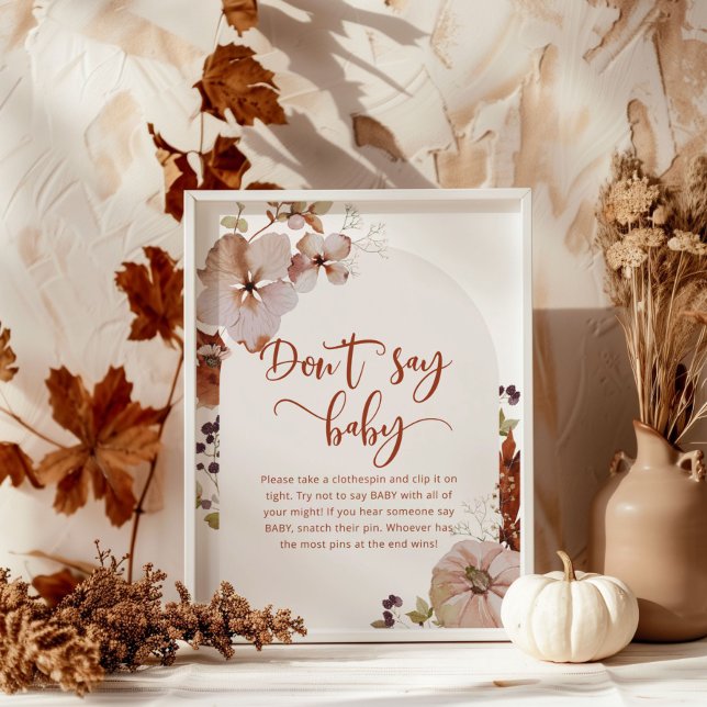 Petit citrouille tomber Ne pas dire bébé Poster (Créateur téléchargé)