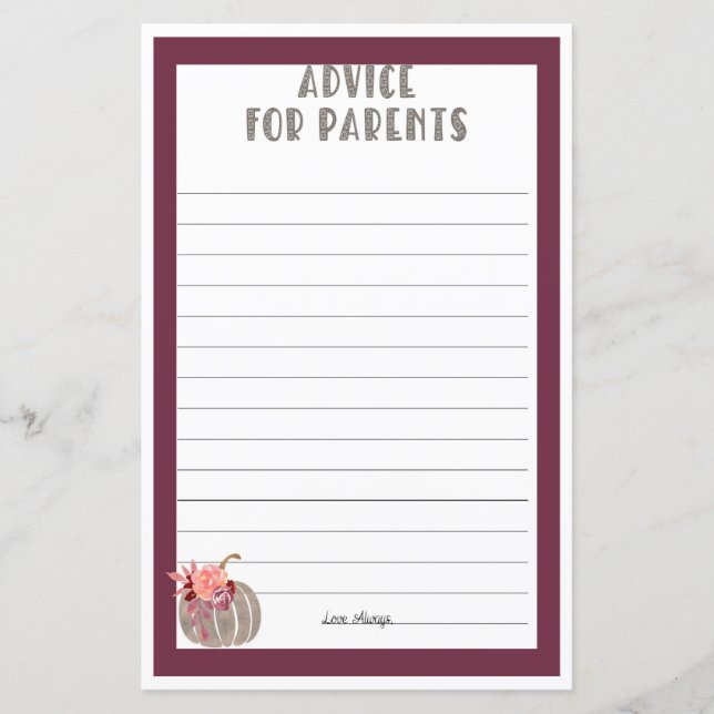 Petit conseil Citrouille (Devant)