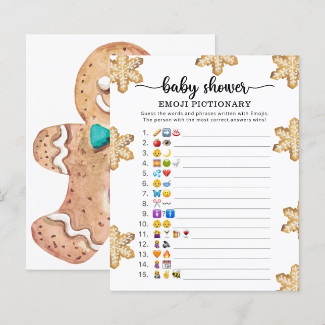 Petit cookie - Jeu de pictionary Emoji (Devant / Derrière)