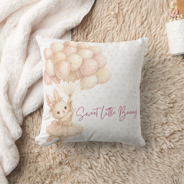 Petit Coussin Décoratif d'Anniversaire Lapin (Couverture)