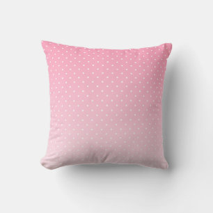 Petit Coussin Décoratif Rose Ombré à Petits Points