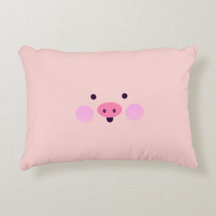 Petit coussin porcin rose