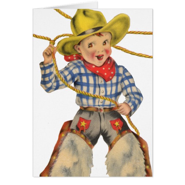 Petit cowboy avec le lasso (Devant)