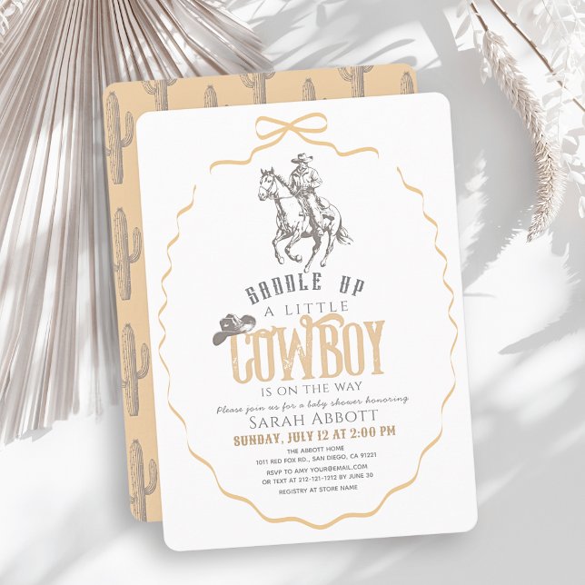 Petit Cowboy Occidental Faire-Part de Naissance Be (Créateur téléchargé)