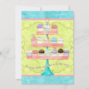 Petit Cupcake, Invitations de douche pour bébé