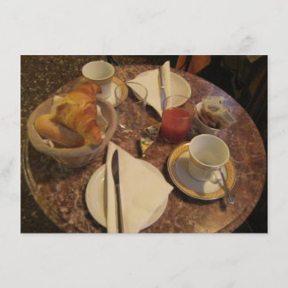 Petit déjeuner continental Invitation