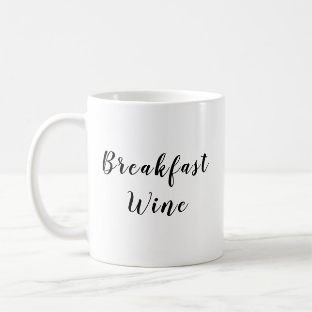 "Petit-déjeuner de vin" Mug (Gauche)