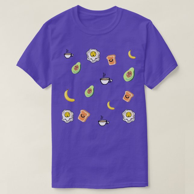 Petit-déjeuner motif avocado Classique TShirt (Design devant)