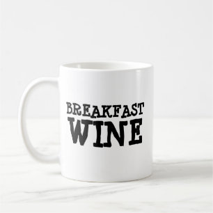 PETIT DÉJEUNER VINS FUNNY HUMOUR CAFÉ MUG