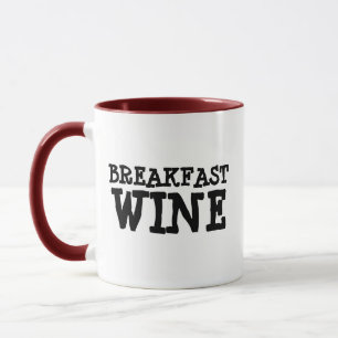 PETIT DÉJEUNER VINS FUNNY HUMOUR CAFÉ MUG