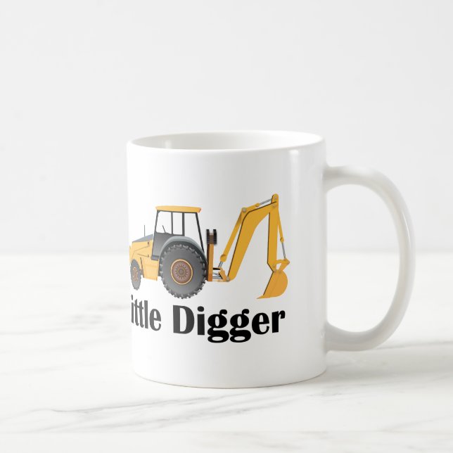 Petit Digger - Blanc 11 oz Classique  Mug Blanc (Droite)