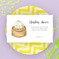 Petit dumpling chinois - carte de douche d'afficha