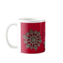 Petit Elfe Argent Snowflake Café Mug