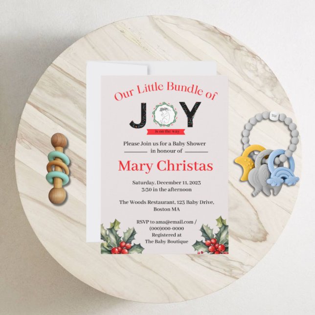 Petit ensemble de Joy Baby shower Invitation (Créateur téléchargé)