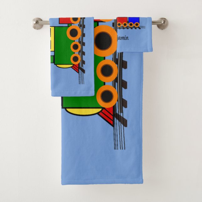 Petit Ensemble De Serviettes De Bain De Train (En situation)