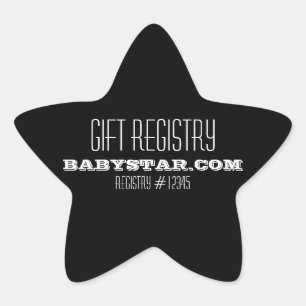 PETIT ÉTOILE BABY SHOWER ENREGISTREMENT STICKER