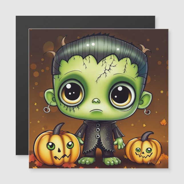 Petit Frankenstein d'Halloween  (Devant / Derrière)