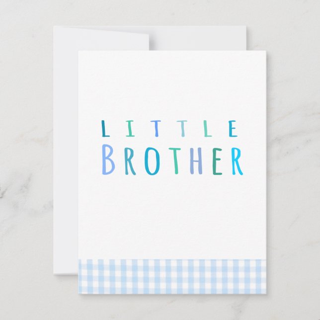 Petit frère en bleu (Devant)