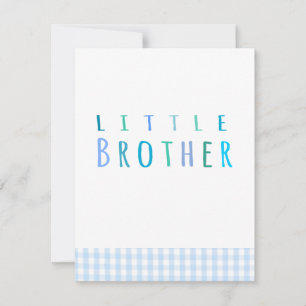 Petit frère en bleu