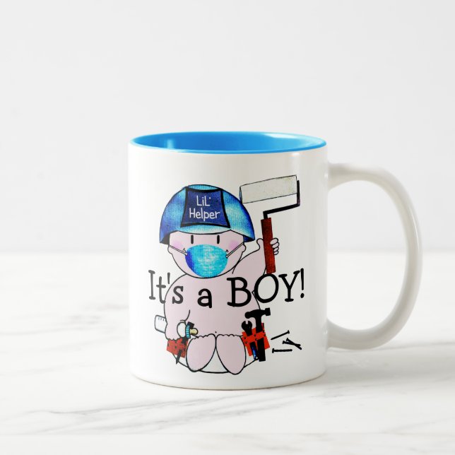 Petit garçon charpentier Stud Mug (Droit)