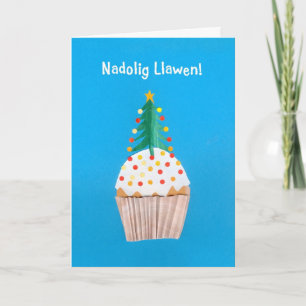 Petit gâteau de carte de Noël (Gallois) avec