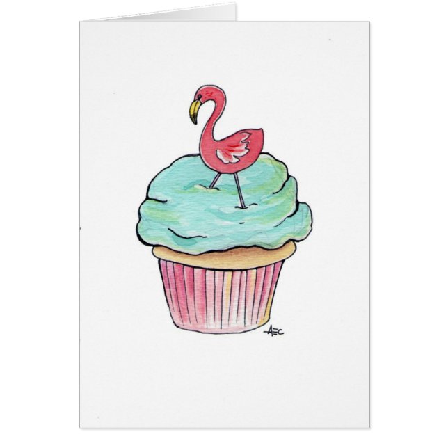 Petit gâteau rose de Flamant rose (Devant)