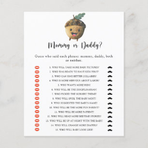 Petit gland - jeu de baby shower maman ou papa