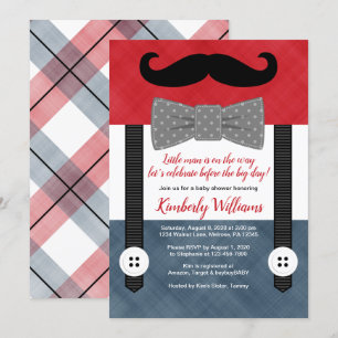 petit homme petit bébé invitation de douches marin