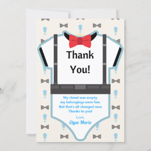 Petit homme sur le chemin Baby shower Carte de rem