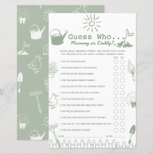 Petit jeu de devinette pour Baby Shower sur le thè