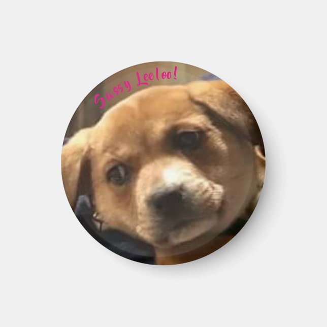 Petit Leeloo rond Sassy ! Magnet (Devant)