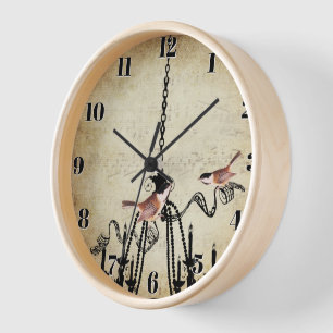 Petit lustre mésange oiseau de l'amour horloge