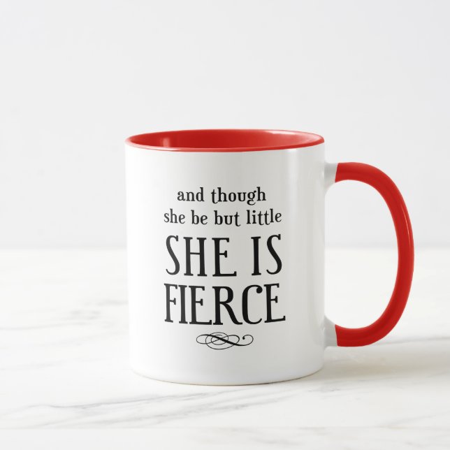 Petit mais mug furieux citation de Shakespeare (Droite)