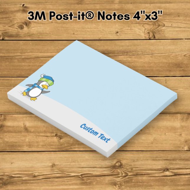 Petit manchot marchant sur des Post-it neige (Créateur téléchargé)