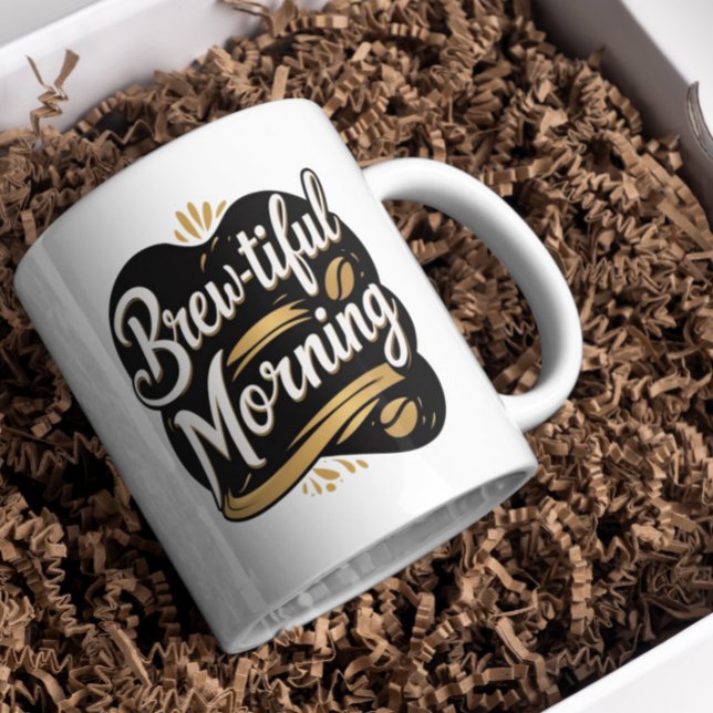Petit matin, drôle de café doué tasse design (Créateur téléchargé)