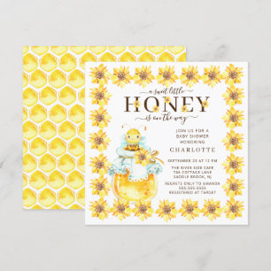 Petit miel doux Baby shower d'abeilles Invitation