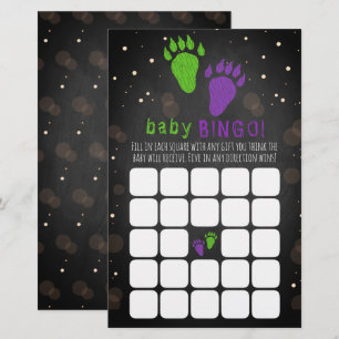 Petit Monster Halloween Genre Reveval Party Bingo