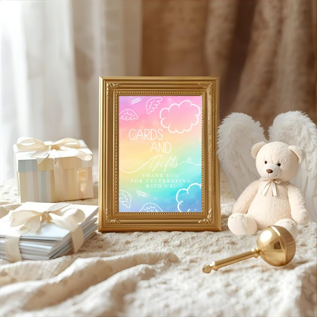 Petit morceau de panneau de cartes et de cadeaux d (Little Piece of Heaven Rainbow Cards & Gifts Sign)